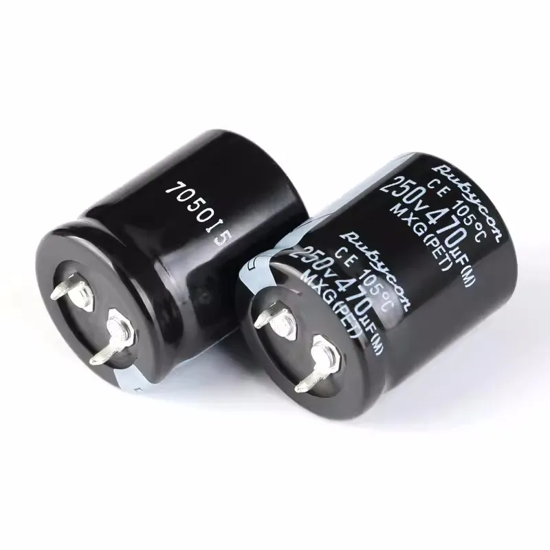 2pcs Original 250V 470uF ±20% 250MXG470MEFCSN25X30 In-line Electrolytic Capacitors