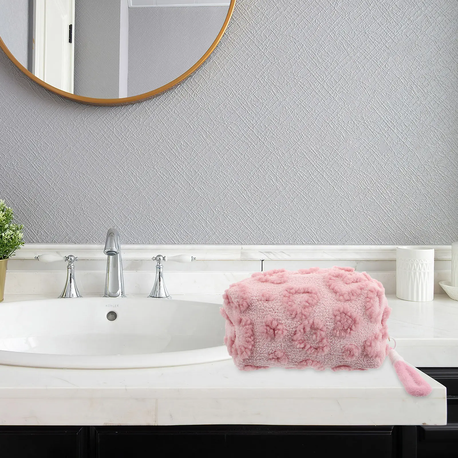 حقيبة منظم مكياج بتصميم قلب لل - مراجعة Women Vanity Bags وسعره