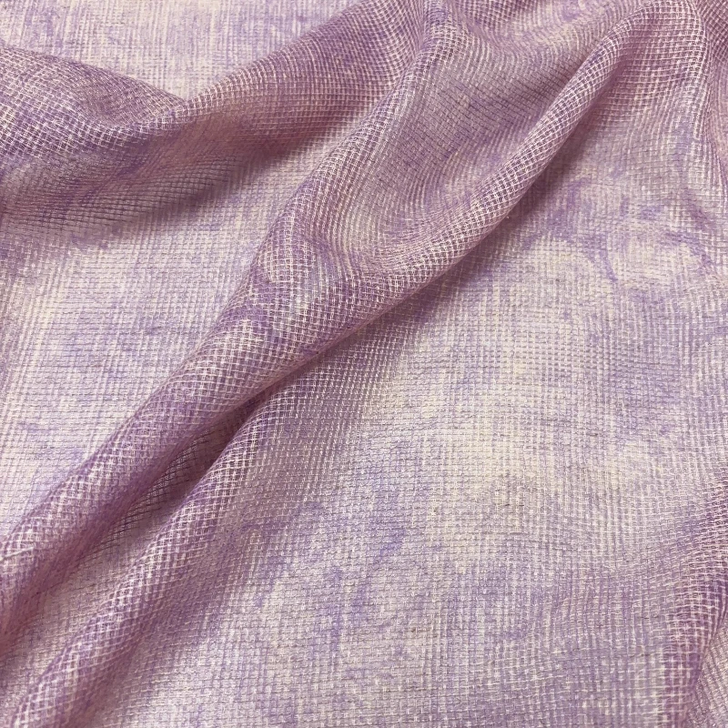 

Mesh Fabric for Handmade DIY Purple Irregular Tie Dye Small Check Texture Textile Hanfu Shirt Designer Decoration Craft Material