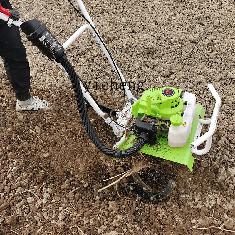 YFY  small rotary tiller household multi-functional loosen rover g hoe trenching lawn mower