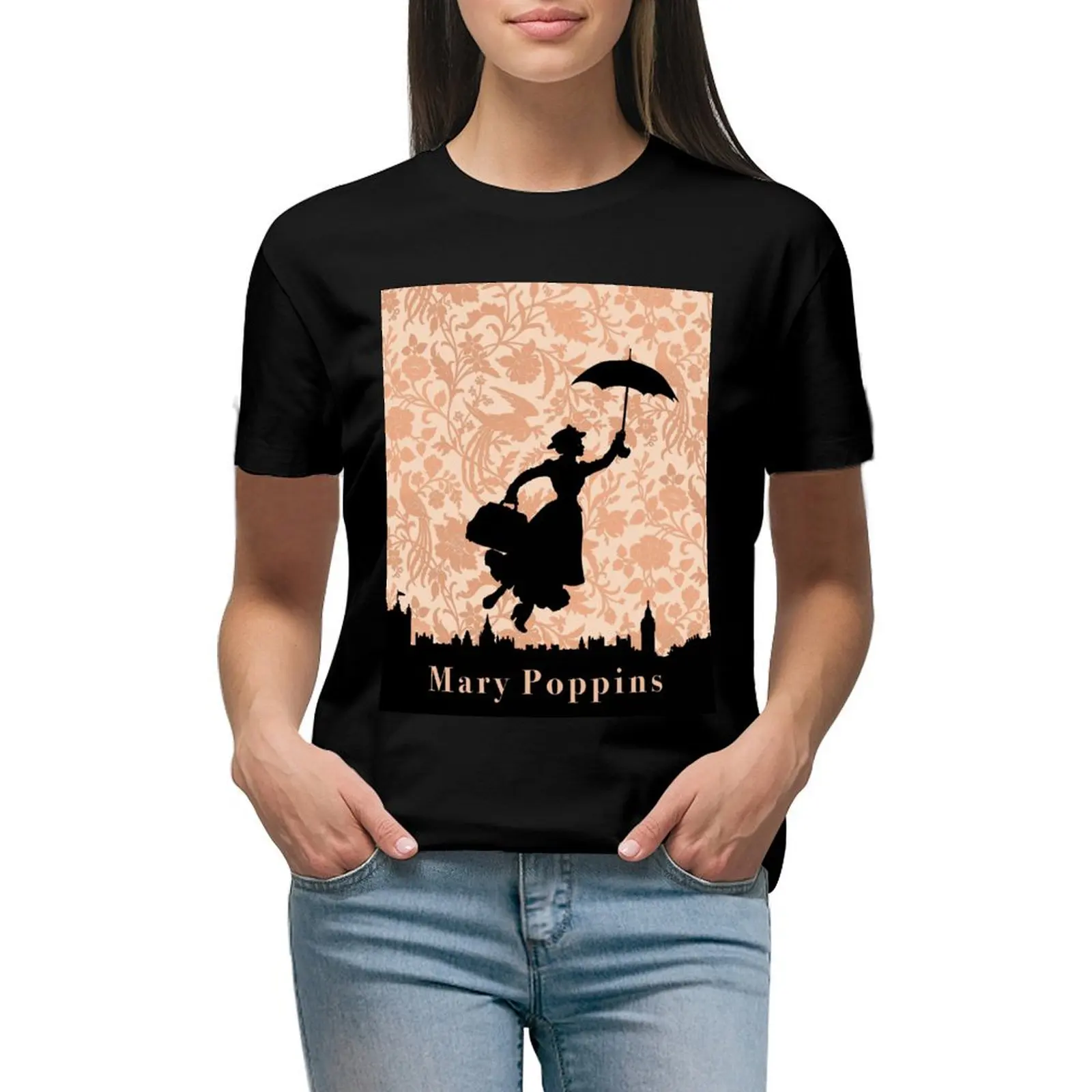 

Mary Poppins T-shirt Female clothing shirts graphic tees funny Top Women