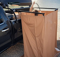 RV SUV Car Outdoor Camping Portable Toilet Shower Tent Foldable Pop-Up Portable Bath