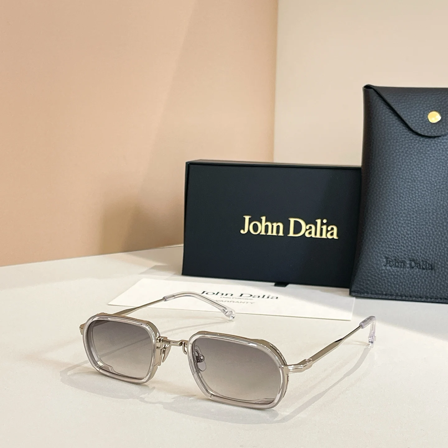 Origineel voor JOHN DALIA JD Martin klassieke modieuze merkzonnebril Premium luxe design Vrije tijd Klassiek Vintage Met doos