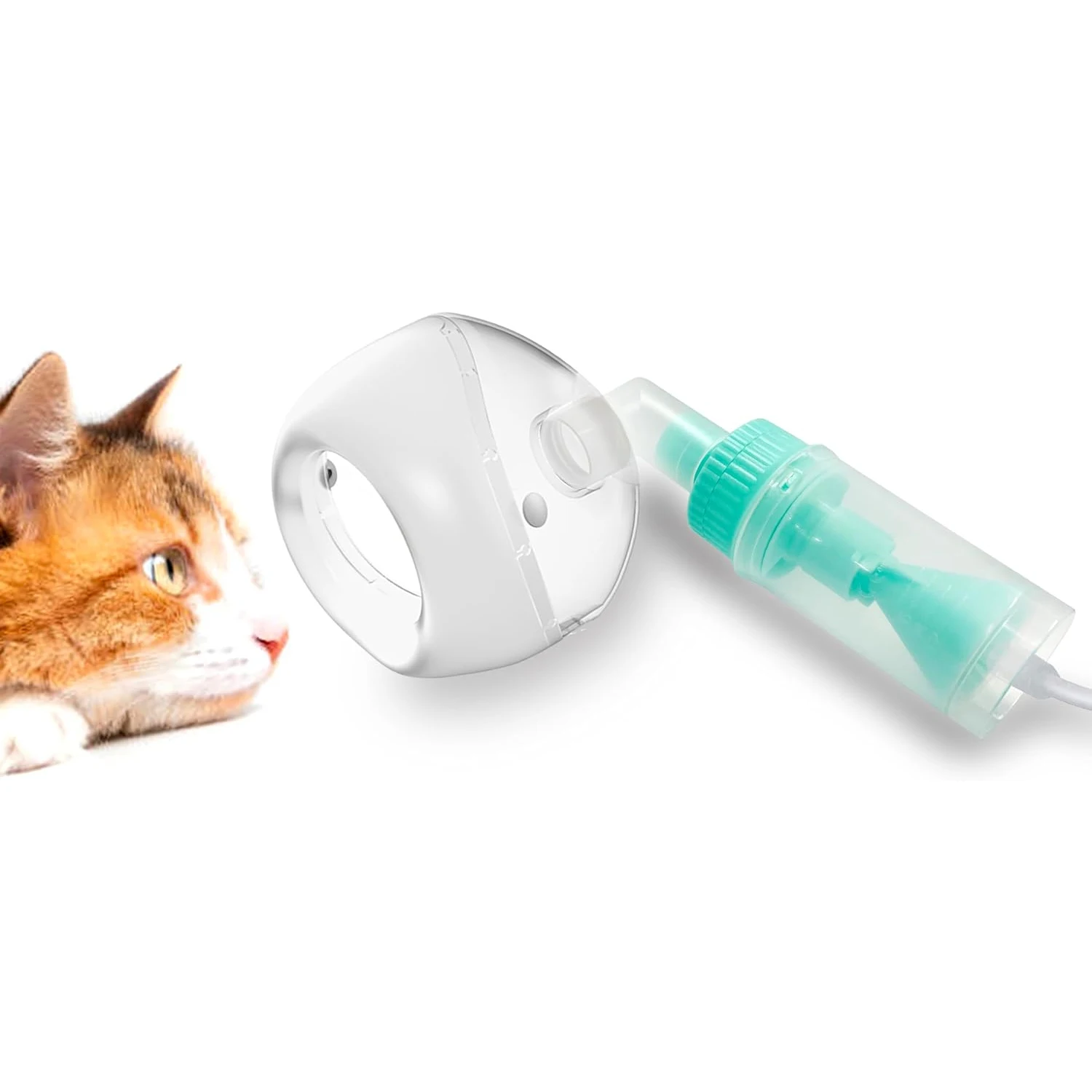 

Pet Nebulizer mask for dogs and Cats, with 2 -Meter Oxygen Tube, Dog Oxygen mask , Lying Down Working Mode