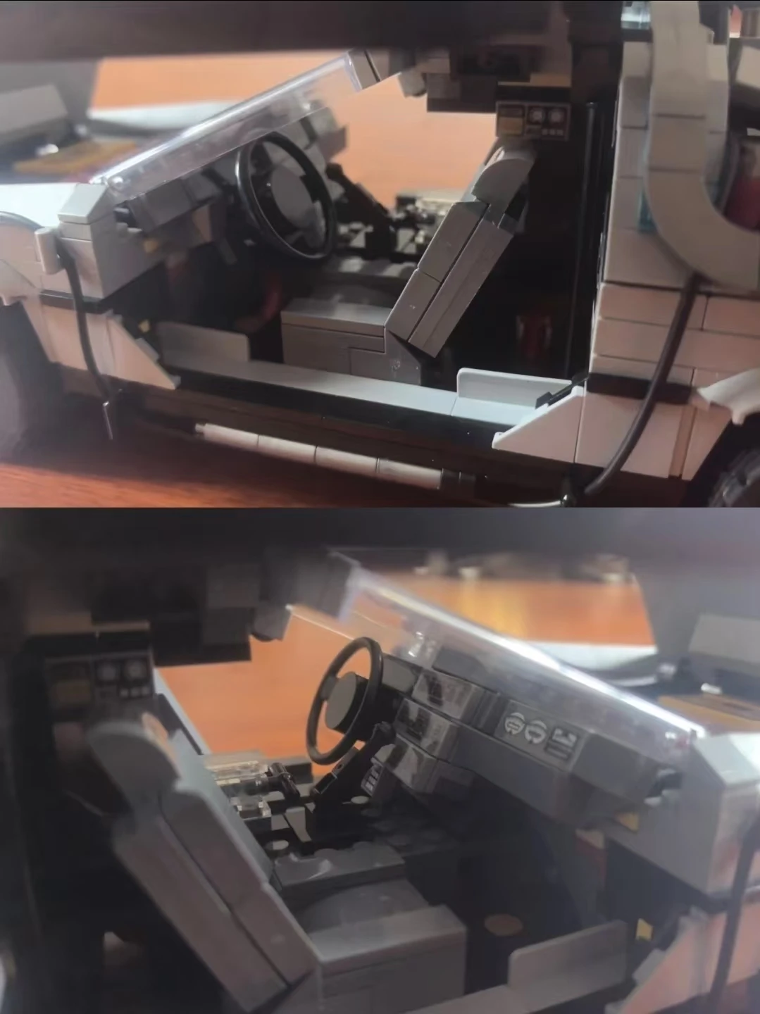 The new 1872PCS Return to Future Tech Sports Car Assembly Puzzle Home Decoration Piece is perfect for holiday gifts.