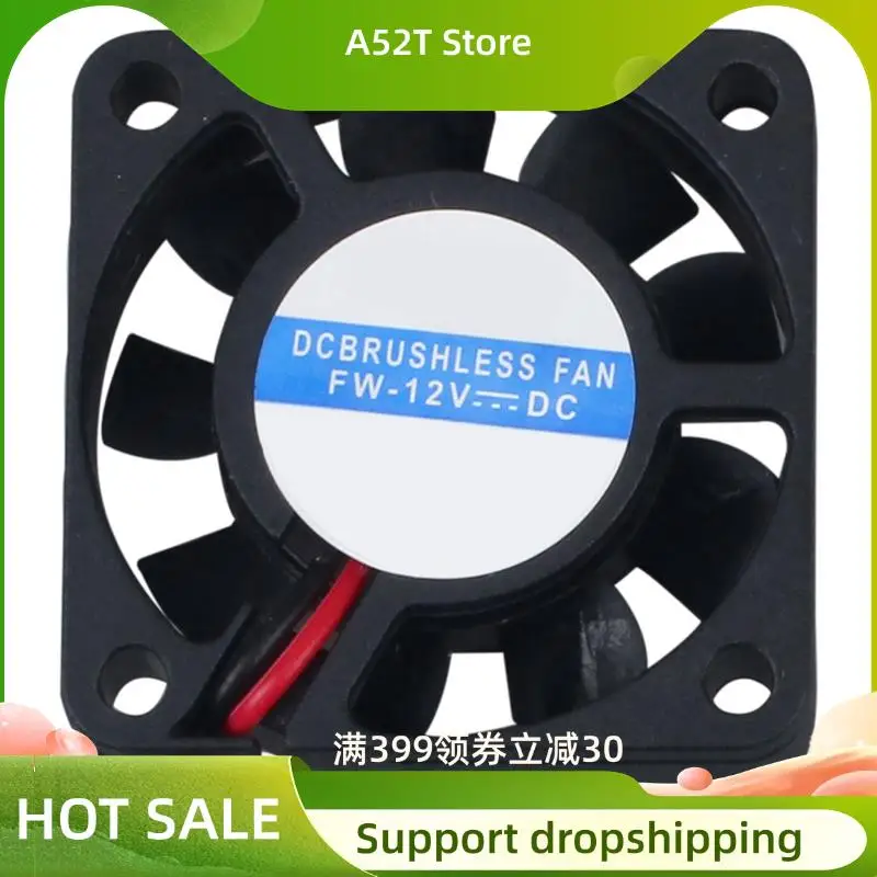 A52T 3Pcs 40Mm X 40Mm X 10Mm 4010 9 Blade Brushless DC 12V Cooling Fan
