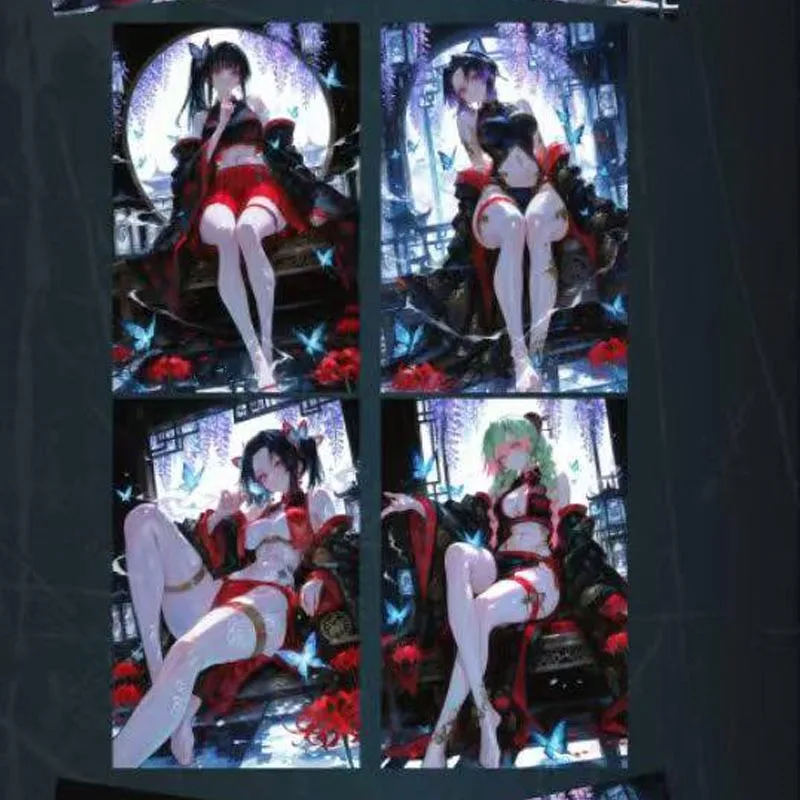 Panneau de cartes en papier couleur Demon Slayer, respiration extrêmement colorée, Kamado Nezuko, Fans de commerce, cadeaux, loisirs, nouvelle collection 2025