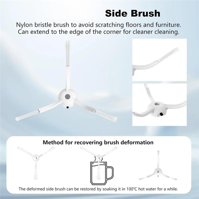 A85I-22PCS Hauptbürste Seitenbürste Hepa-Filter Staubbeutel für Roborock Qrevo S, Qrevo Pro, Qrevo Maxv Roboter Staubsauger Teile