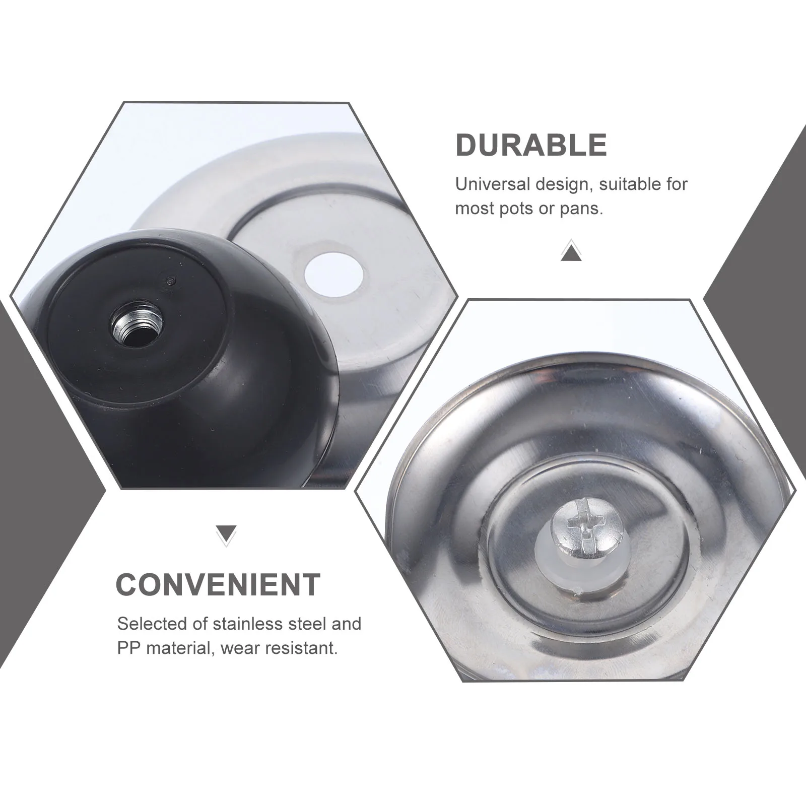 

20 Pcs Pot Lid Accessories Knob Universal Top Replacement Removable Handles Knobs Frying Pan Cover