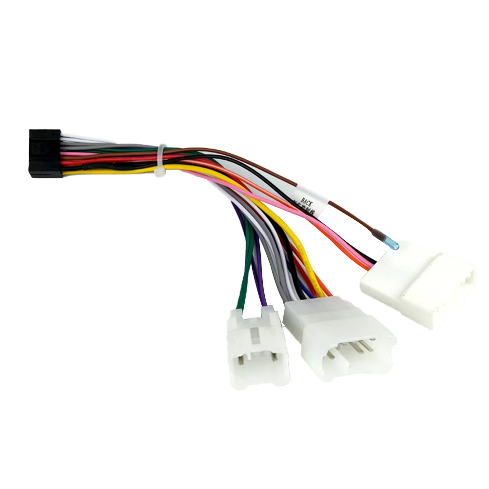 

Automotive Wiring Harness Black White Car ISO Wiring Harness Anti-corrosion Features Black And White Color Scheme