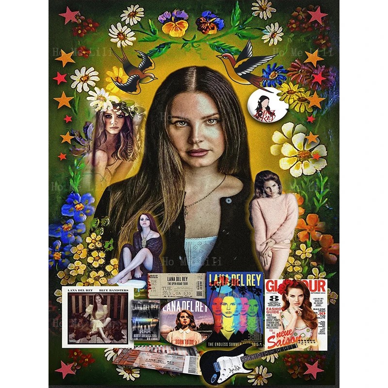 Free Harbor Jubilee Poster American Singer Lana Del Rey Aesthetics Canvas Wall Art Painting