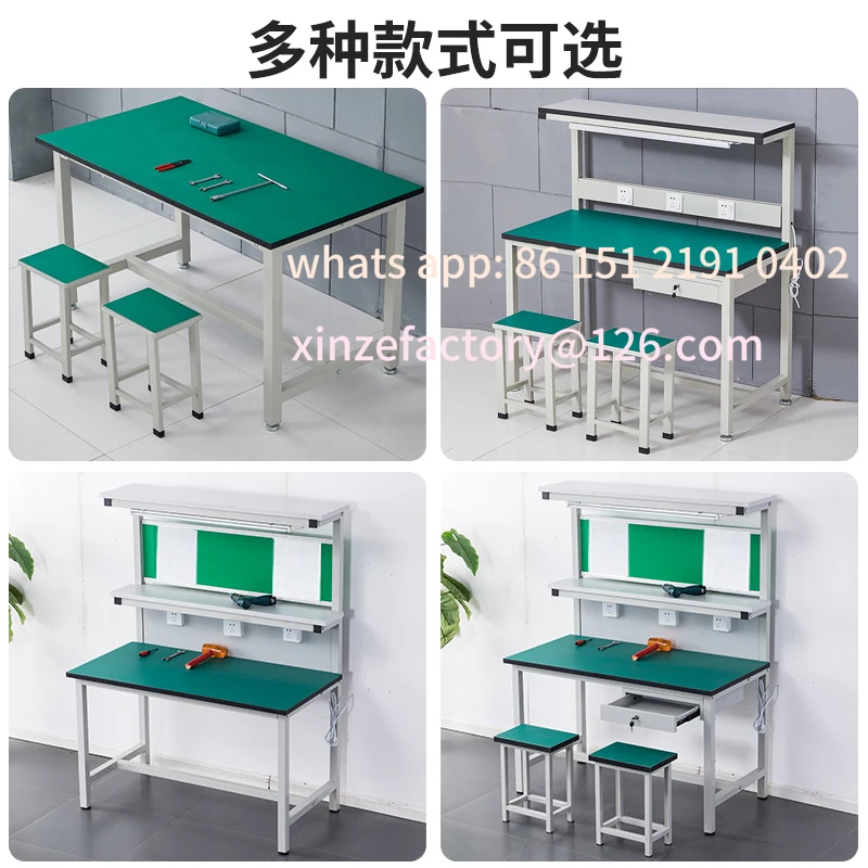 Customizable anti-static work console with assembly line, suitable for factories, including , injection molding machine console