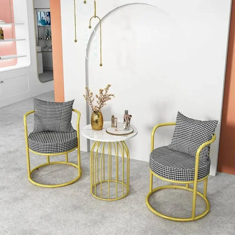 Single Sofa Chair Beauty Salon Luxury Leisure Chair Clothing Store Small Sofa Living Room Chair Woonkamer Stoelen Home Furniture