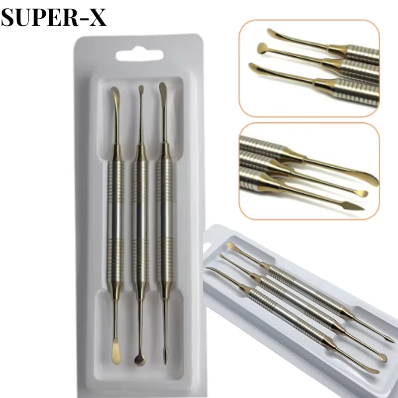 

3PCS/kit Dental Implant Periosteal Elevator Gingival Flap Device for Reflecting and Retracting Titanium Dental Instruments