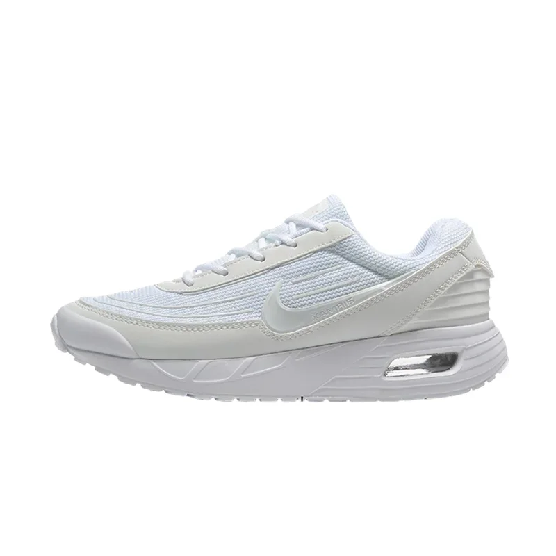 Nike Air Max Verse Men's and Women's All White Anti-slip Wear Sports Leisure Lightweight Comfortable Running Shoes