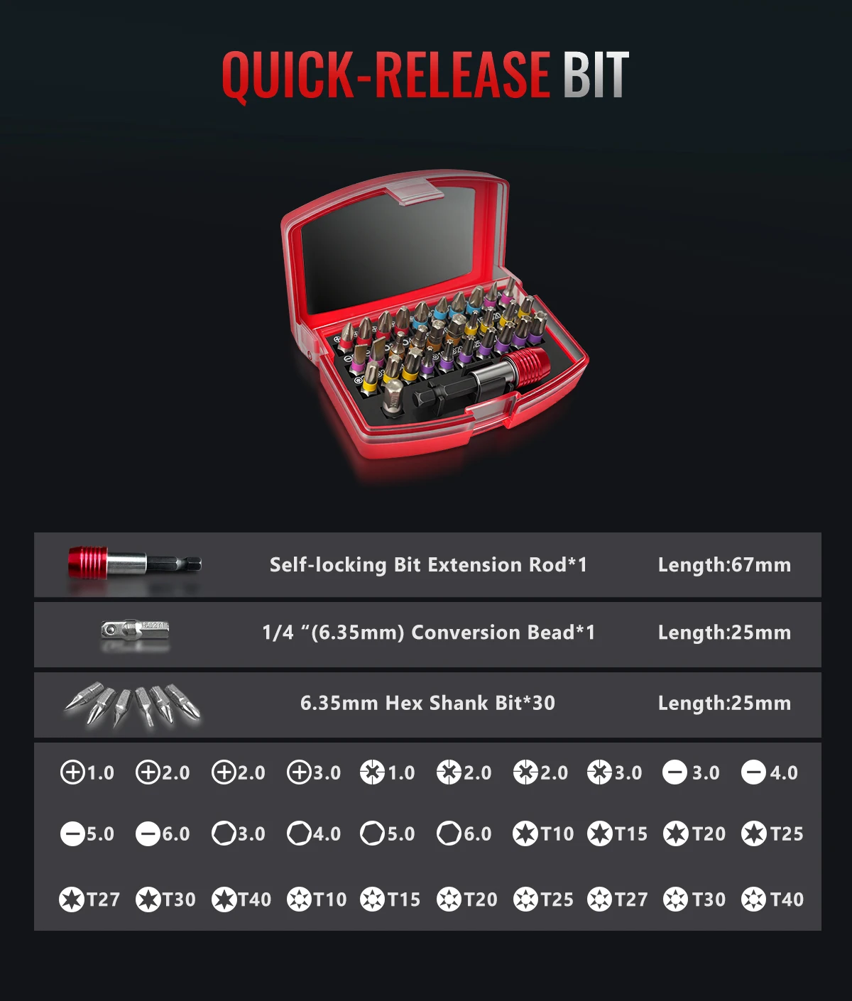 MOVECRAB Digitaler Drehmomentschraubendreher-Satz mit Summer/LED/Vibrationsalarm für Fahrradreparatur, Werkzeuge, Wartung und DIY – Detail 9