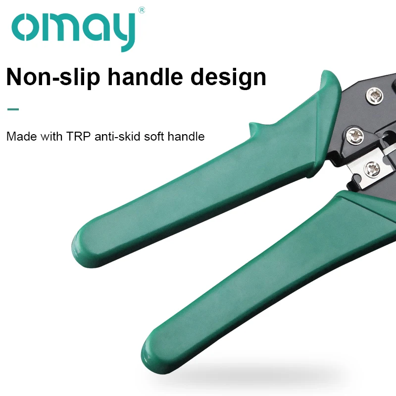 Network Cable Tester Pratical Series Green RJ11 RJ45 Crimping Tool Crimping Pliers CrimpTool for 6P 8P OMAY