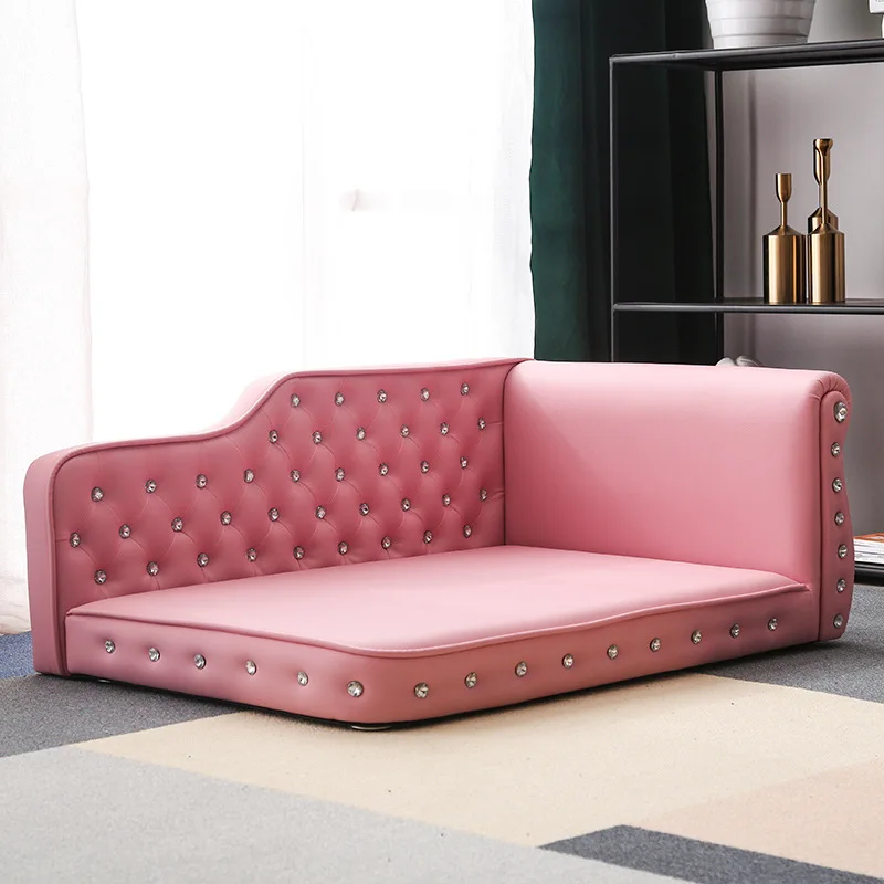 

Luxury European diamond-encrusted high-end princess pet sofa bed