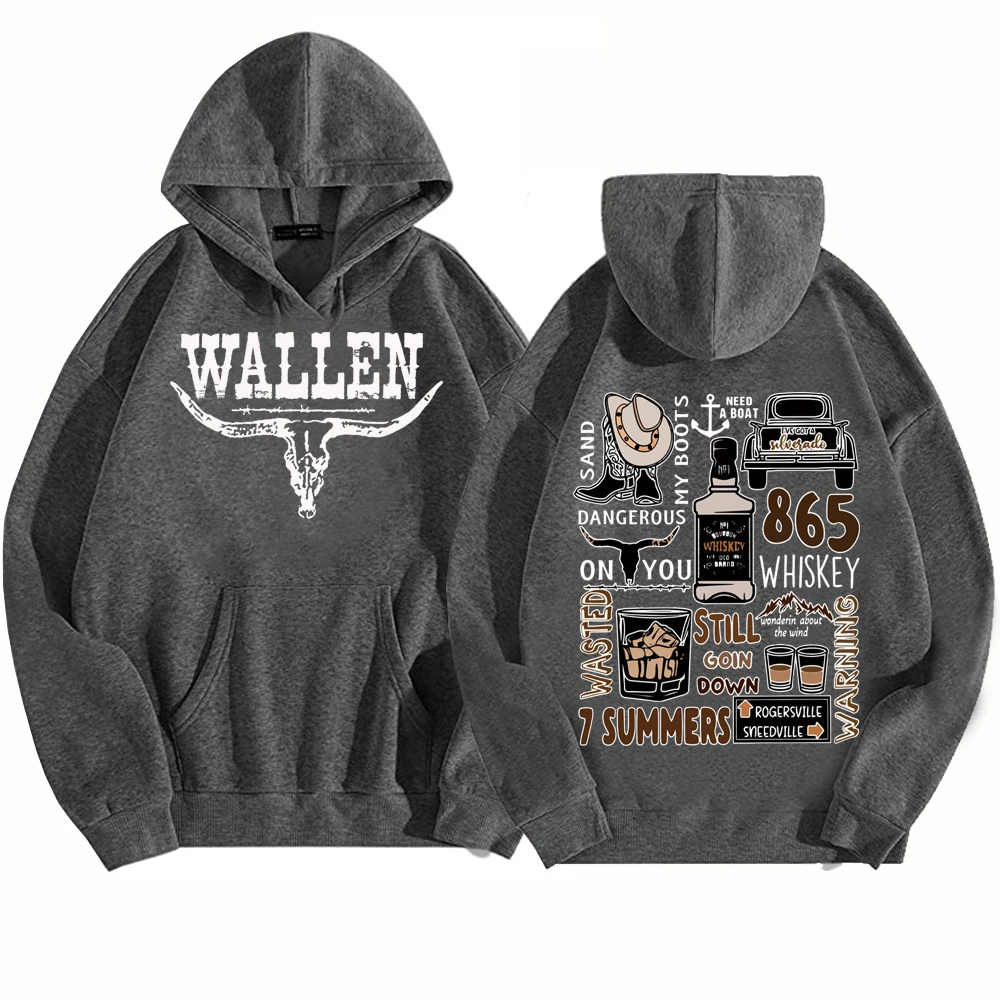 20240Morgan Wallen Western Country Music Hoodie Man Woman Harajuku Pullover Tops Sweatshirt