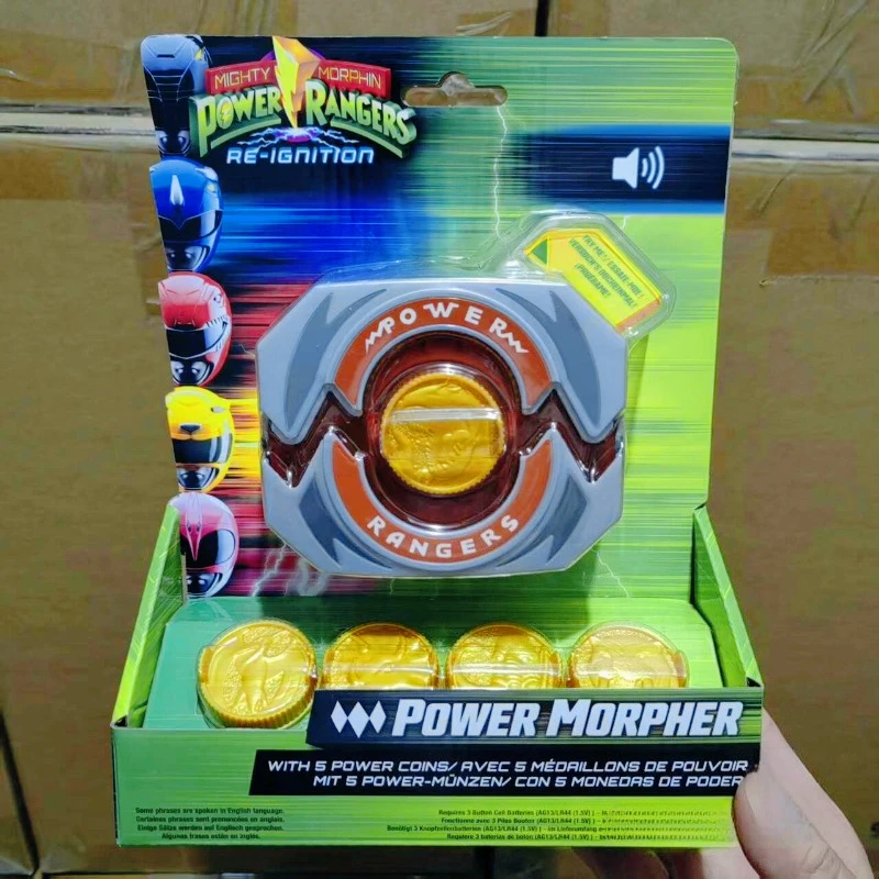 

Аниме-игрушка Power Rangers Power Morpher: Модель-трансформер, щит для рук, со звуковыми эффектами, коллекционные украшения, подарки для детей
