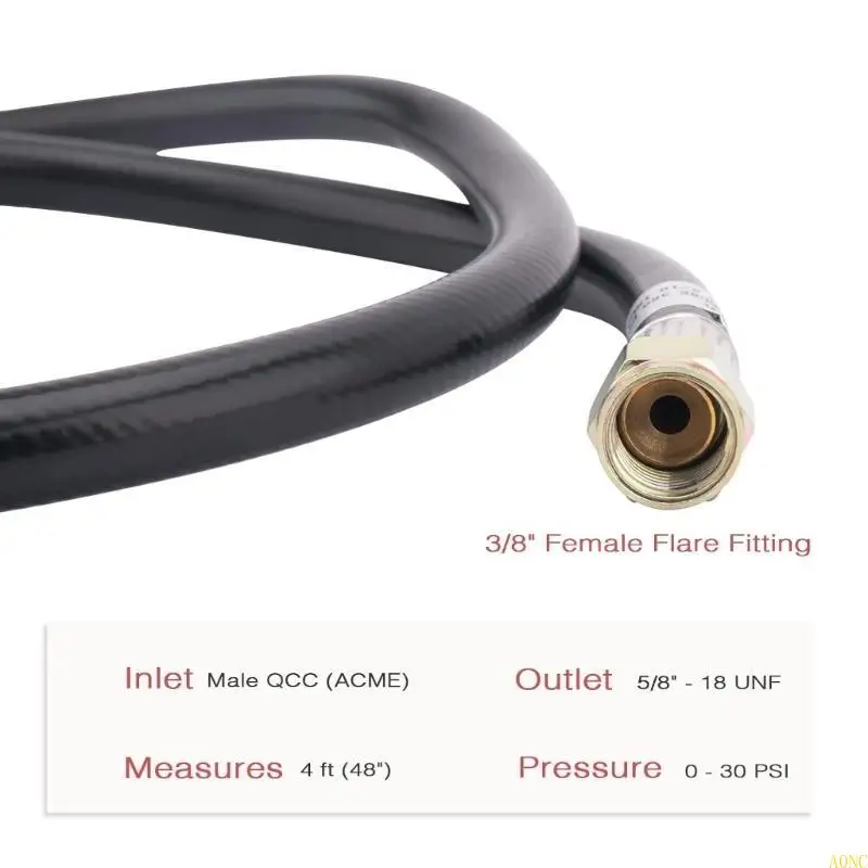 Регулируемый регулятор пропана высокого давления A0NC с шлангом для конверсии цилиндра давление давление газовые банки для для