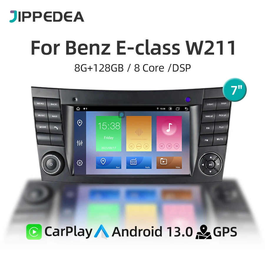 CarPlay Android 13 autoradio lettore Video per Mercedes Benz classe E W211 W463 W219 W209 navigazione GPS Bluetooth 4G WiFi Stereo