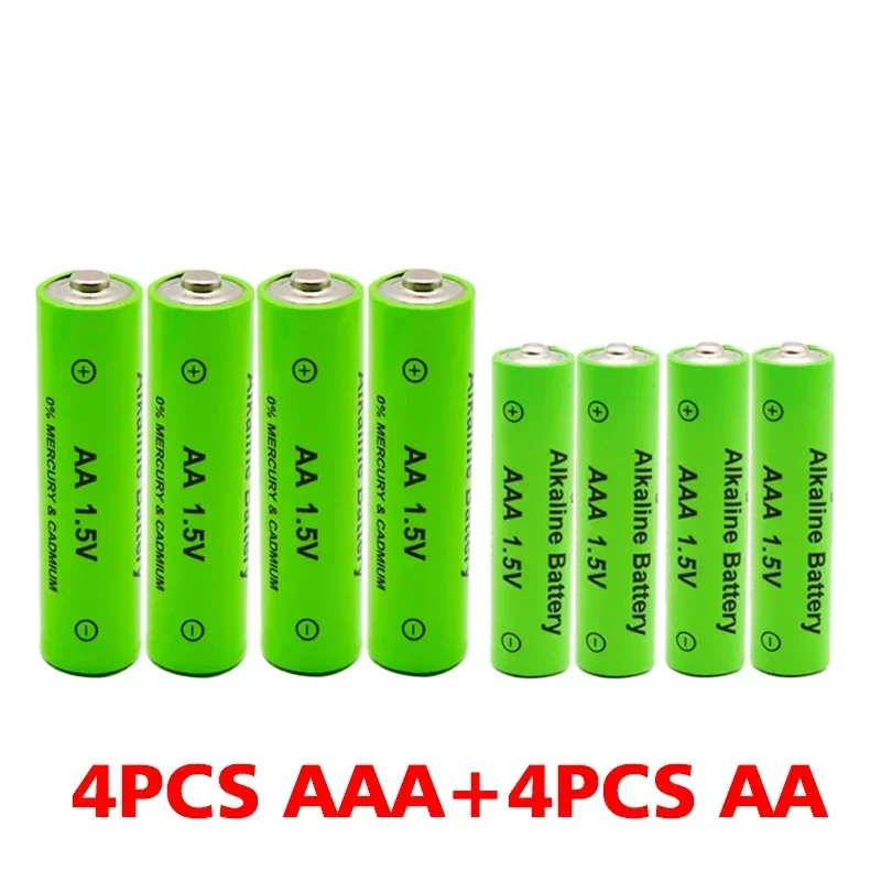 AAA + AA Rechargeable aa 1.5V 3800mah - 1.5V aaa 3000mAh Alkaline Battery Flashlight Toy Watch MP3 Player, Free Delivery