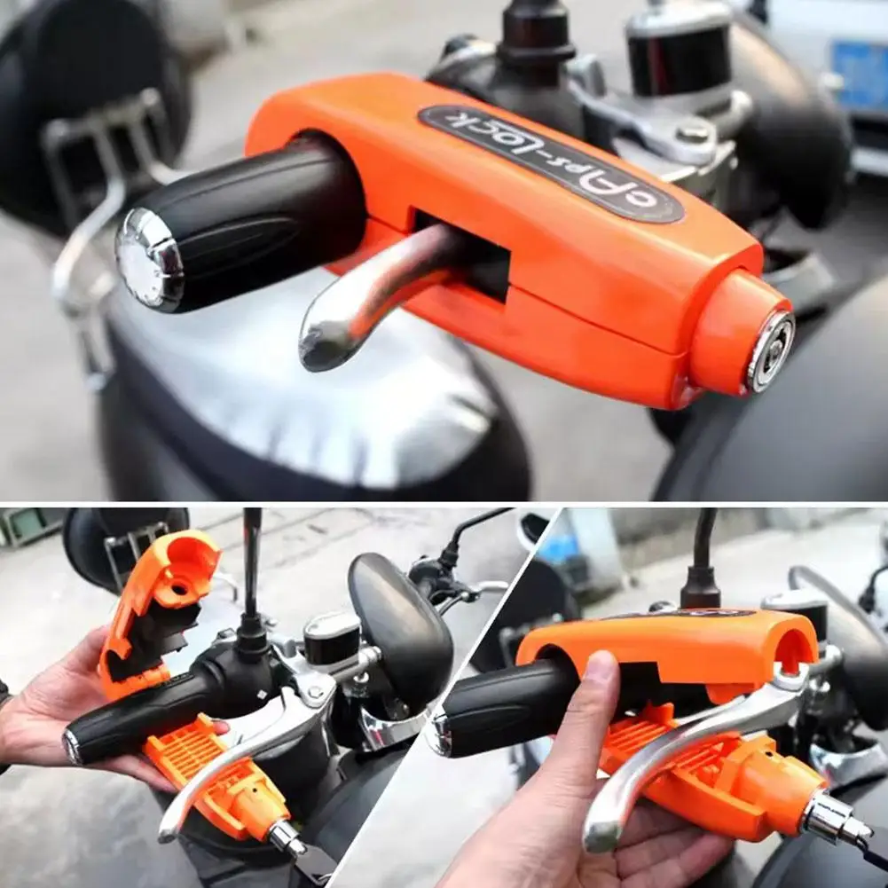 المحمولة دراجة كهربائية الفرامل المقود قفل مكافحة سرقة دراجة نارية حمل سهلة مكافحة سرقة أقفال الفرامل تصميم قفل رافعة G6Z3