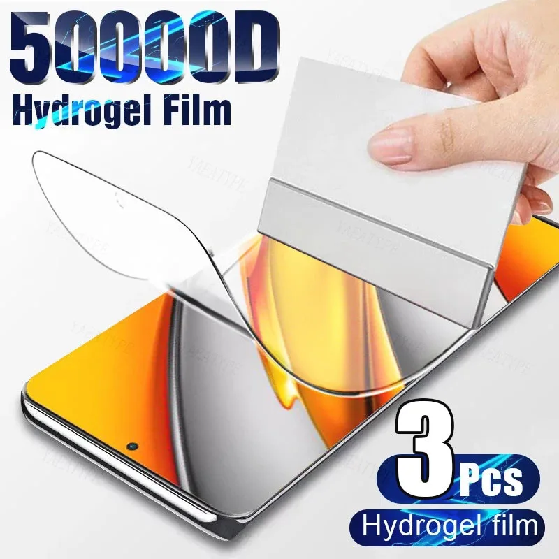 3PCS Hydrogel Film For Samsung Galaxy M53 M34 5G Screen Protector For Samsung M04 M14 M54 M33 M23 M13 M62 M52 M42 M32 M22 Film