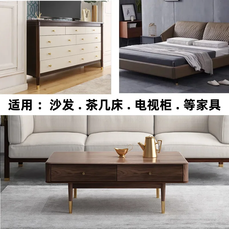 4Pcs Height8-18cm Solid Wood Furniture Legs, Inclined Cone Sofa Bed Cabinet Table and Chair Replacement Feet Sloping Feet