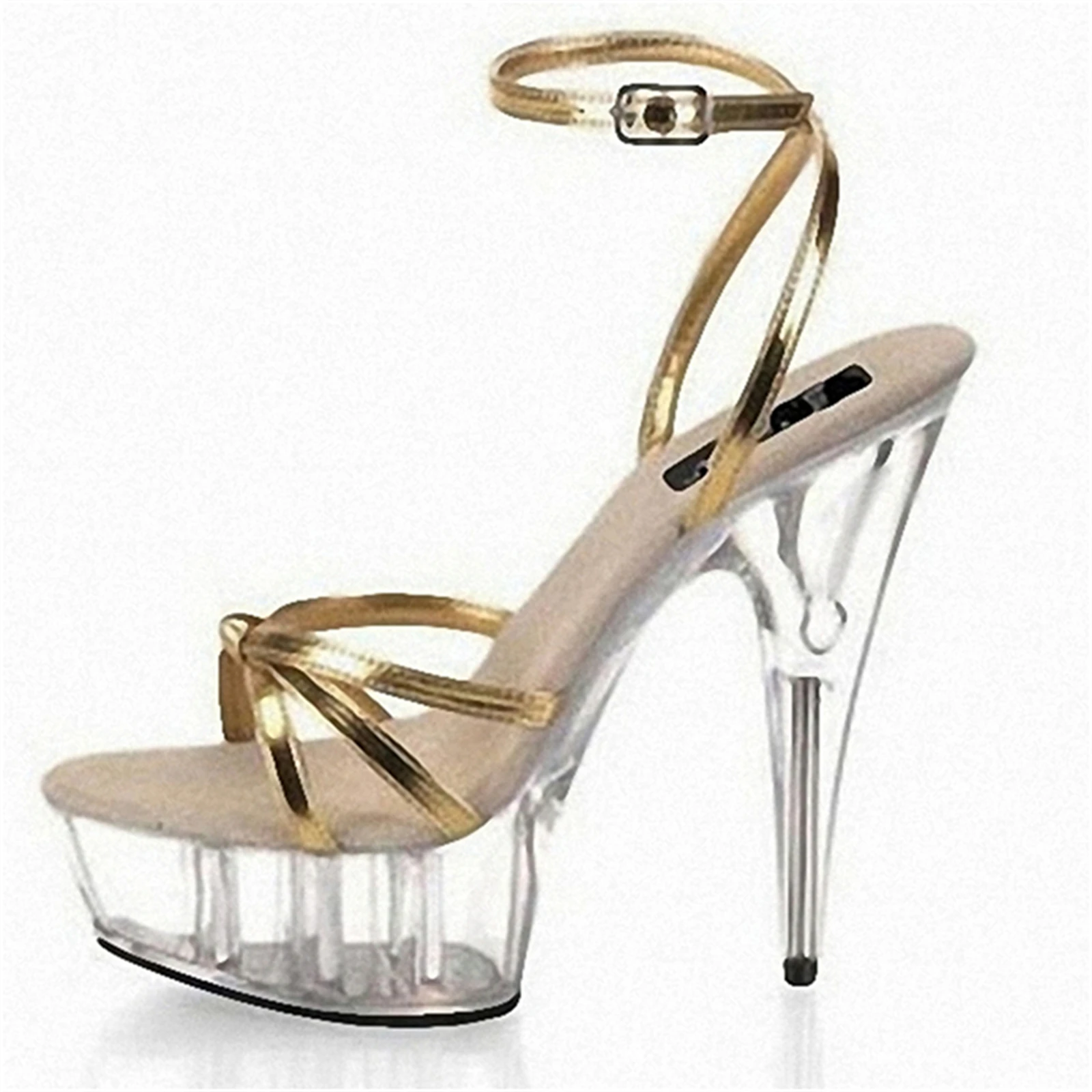 NEW Women Sandals15CM Sexy Platform High Heels Ankle Strap Sandals Open Toe Gladiator Party Dress Woman Shoes Plus Size 43 44