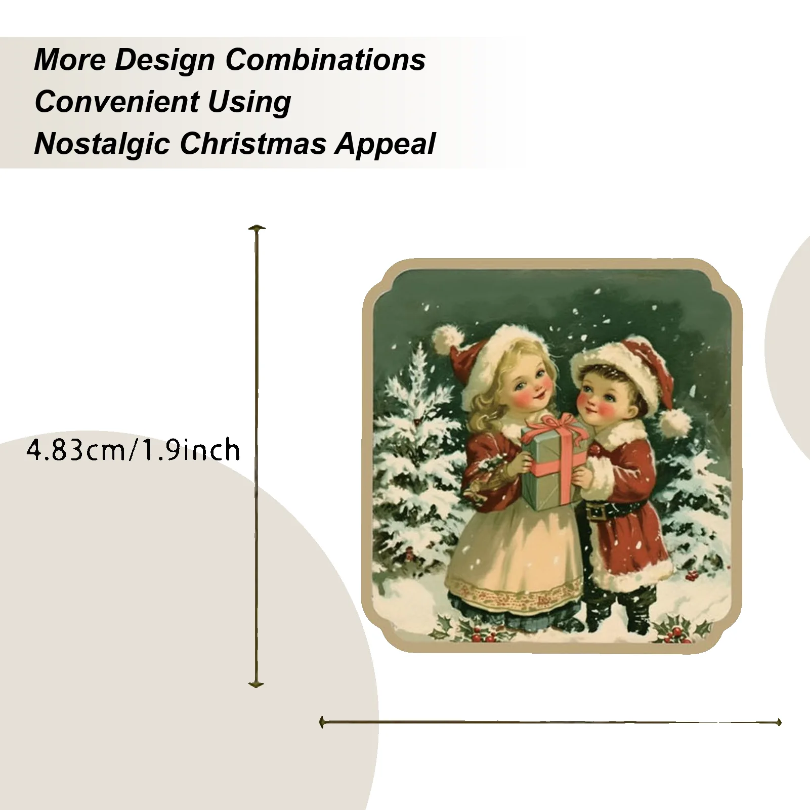 50 peças retro natal graffiti adesivos festa decoração guitarra notebook bagagem diy decorações à prova dwaterproof água adesivos