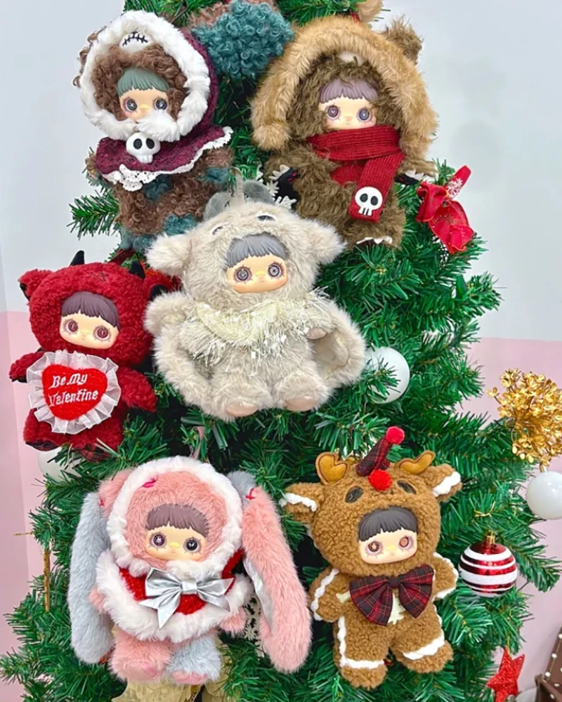 

Maymei зимние виниловые фигурки кукол, коллекционная слепая коробка, милая модная игрушка, изысканный рождественский подарок на день рождения для детей и взрослых