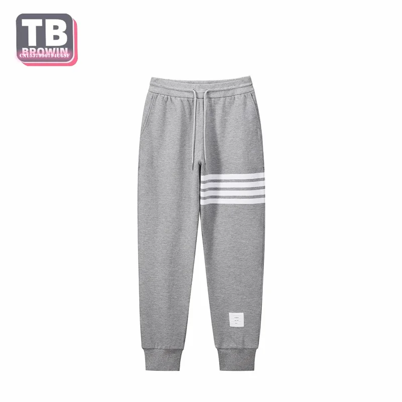 TB YJ03 sports casual men's four-bar striped sweatpants tide autumn couple cotton slim-fit trousers