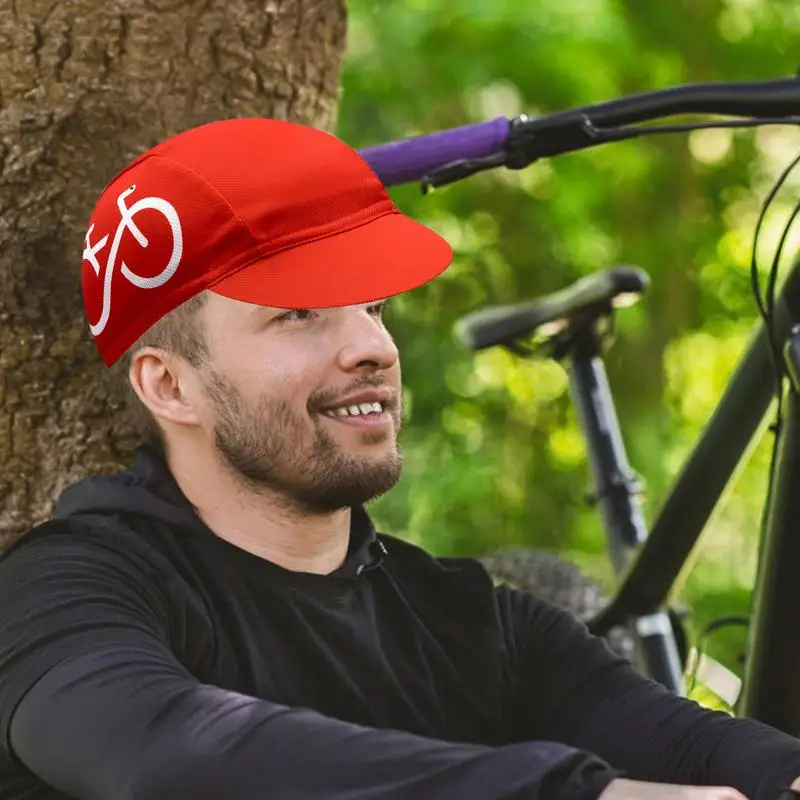 Cycling Caps For Men Mens Workout Hat Quick Drying Womens Running Hat Sweat-Absorbing Biking Caps Sunproof Cycling Helmets Liner