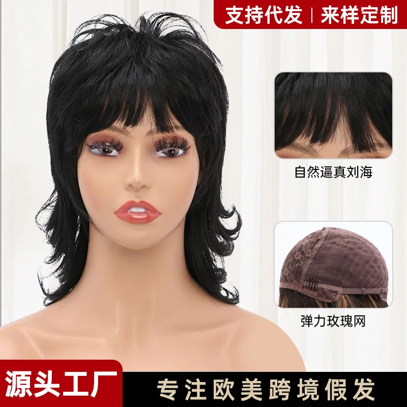 short-curly-mullet-wig-natural-bangs-heat-resistant-synthetic-fiber-full-head-wig-soft-rose-net-cap-for-daily-party-cosplay-wear