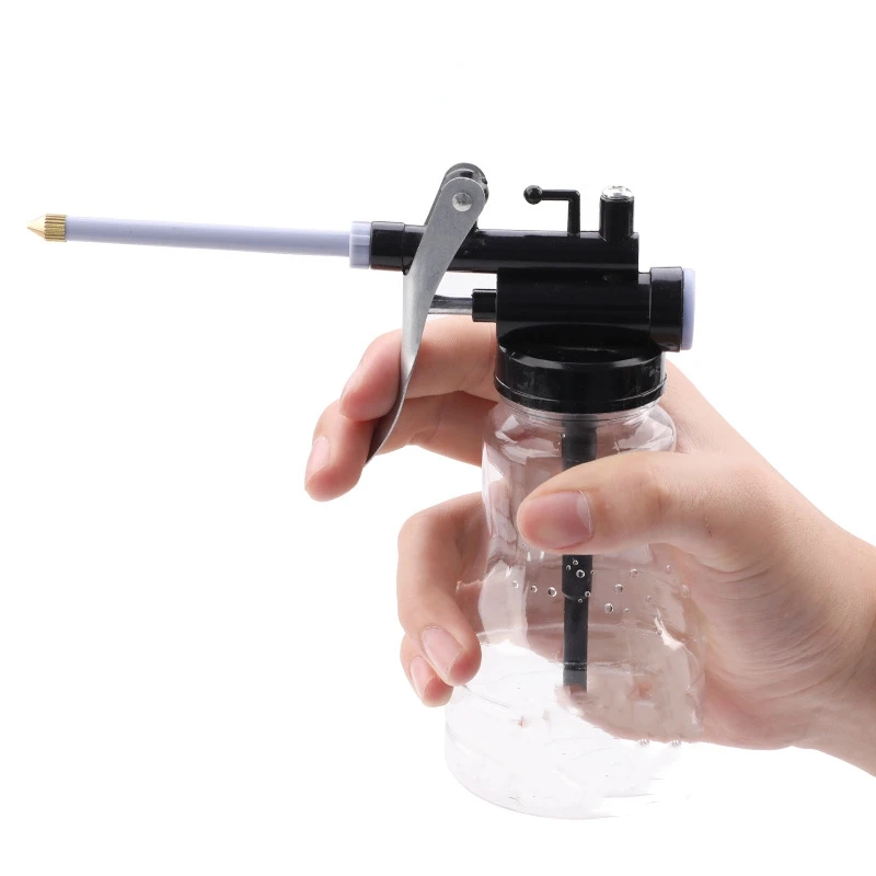 250ml Oil Cans Plastic Transparent Hose High Pressure Grease Hose Oiler Mini Grease Gun Hose Oil Injector Can Oil Pump