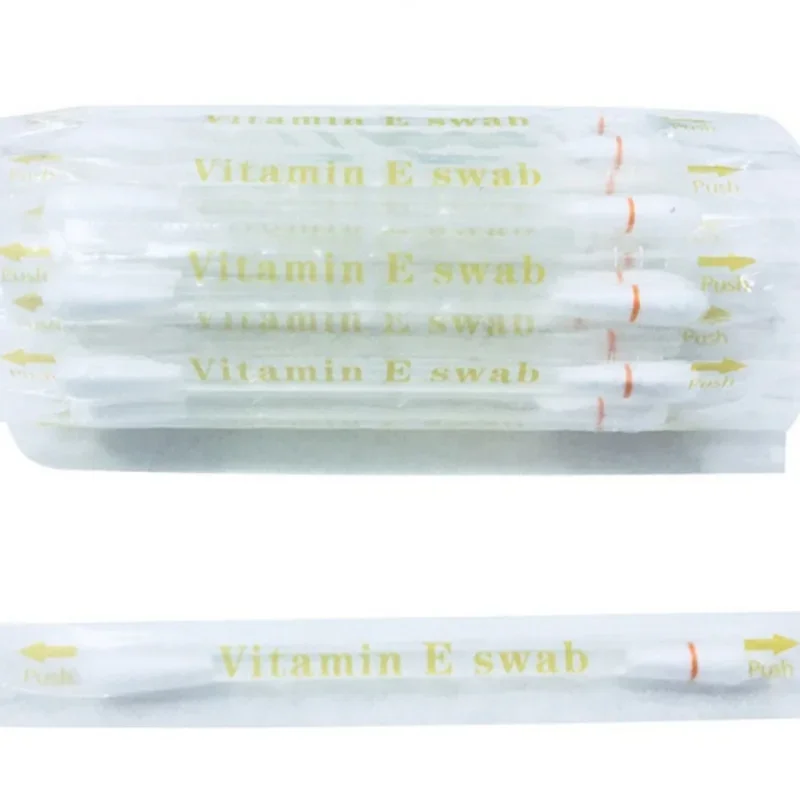 100pcs Disposable Dental Cotton Swabs Vitamin E Oral Swab Vitamin E Swabs Teeth Whitening Swabs Stick Lip Vitamin E Swab