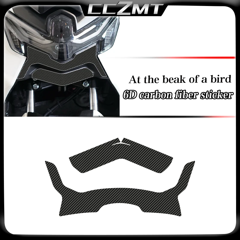 Für Yamaha NMAX 155 NMAX 155 nmax 155 2025 6D Carbon Faser Schutz Aufkleber Kraftstofftank Aufkleber modifizierte Teile Film Zubehör