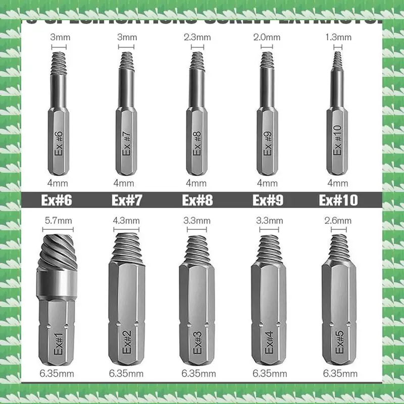 

33 Pieces Screw Extractor Damaged Screw Extractor Kit & Screwdriver Bits Set Easy Out Stripped Screw Bolt Extractor Set