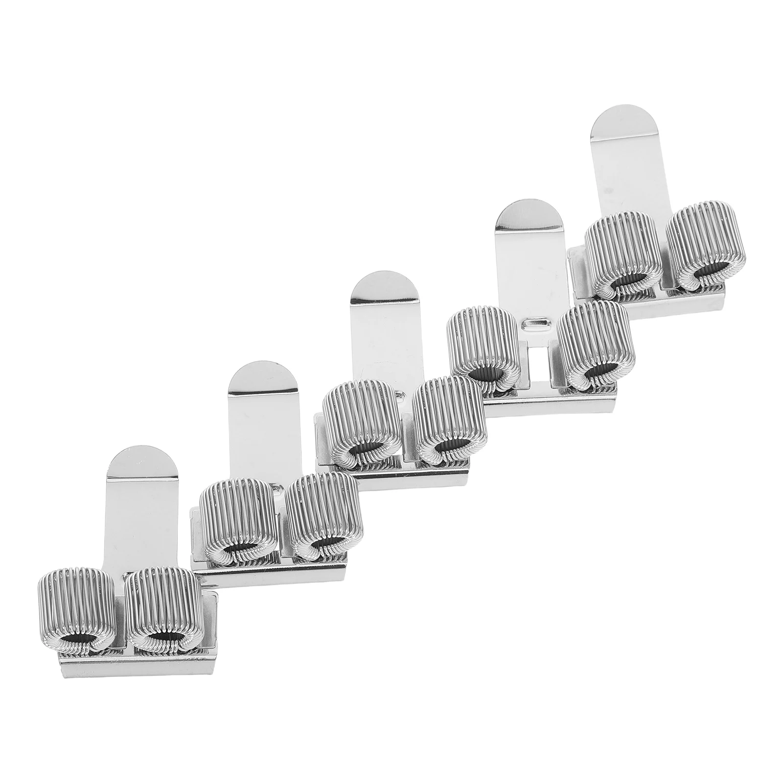 

5Pcs Versatile Metal Pen Clip Holders For Notebooks - Sturdy Pencil Clips For School Office Supplies