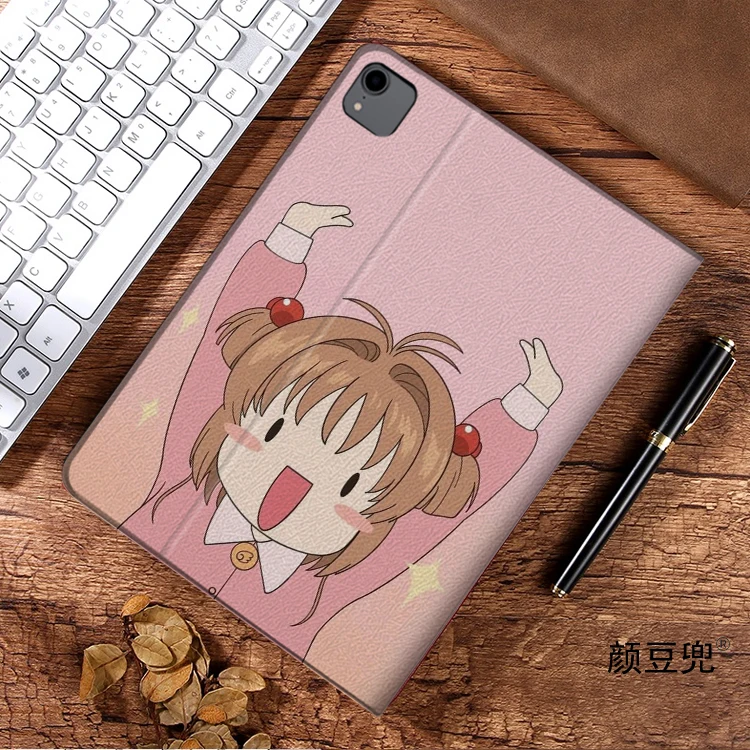 Sakura Card Captor Anime Case para iPad Air 4, 5, 10.9, Mini, 5, 6, Silicone de luxo, Pro 12.9, 11 ", 10.5", 9.7 ", 7th, 9th, 6th