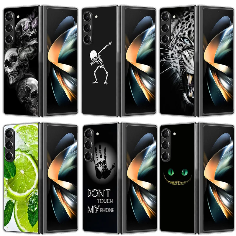 For Samsung Galaxy Z Fold5 Case Luxury Hard Plastic PC Back Cover Phone Cases For Samsung Galaxy Z Fold 5 5G Protective Coque