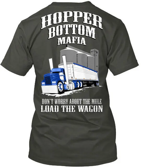 Hopper Bottom Mafia Wagon Left Chest T-Shirt Made In The USA Size S To 5XL