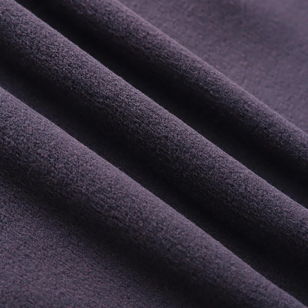 Men's Round Neck Zipper Small Collar Long Sleeved High-quality Fine Velvet Warm Blue Black Other Colors Choose From