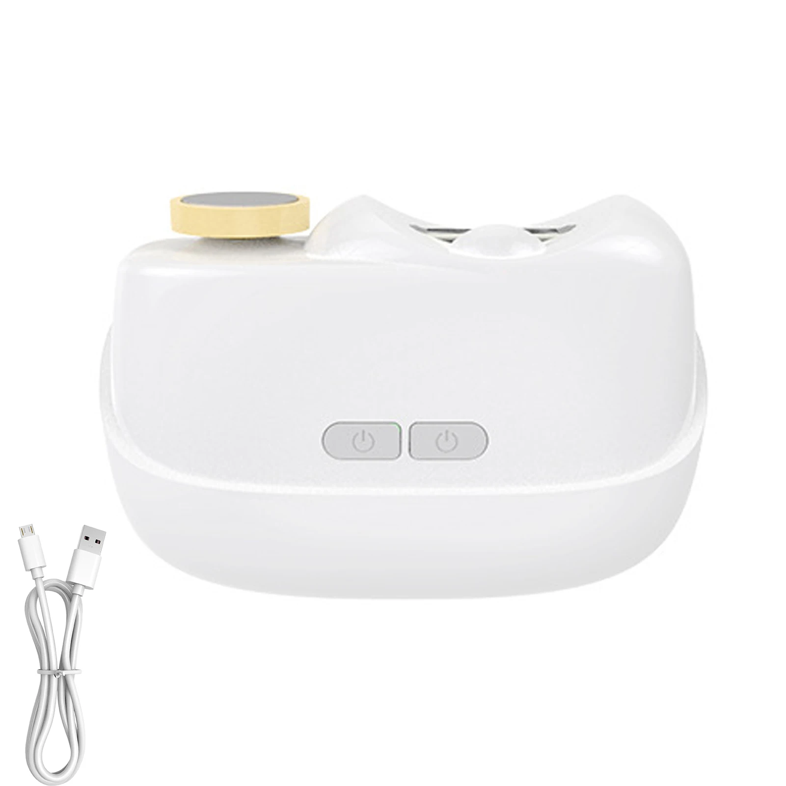 Cortador de unhas elétrico automático ABS com luz LED para preparação rápida e eficiente de unhas