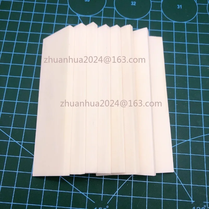 2pcs  80×23×7mm Natural Beef Bone Pieces Beef Bone Plate Beef Bone Raw Material Carving String Instruments