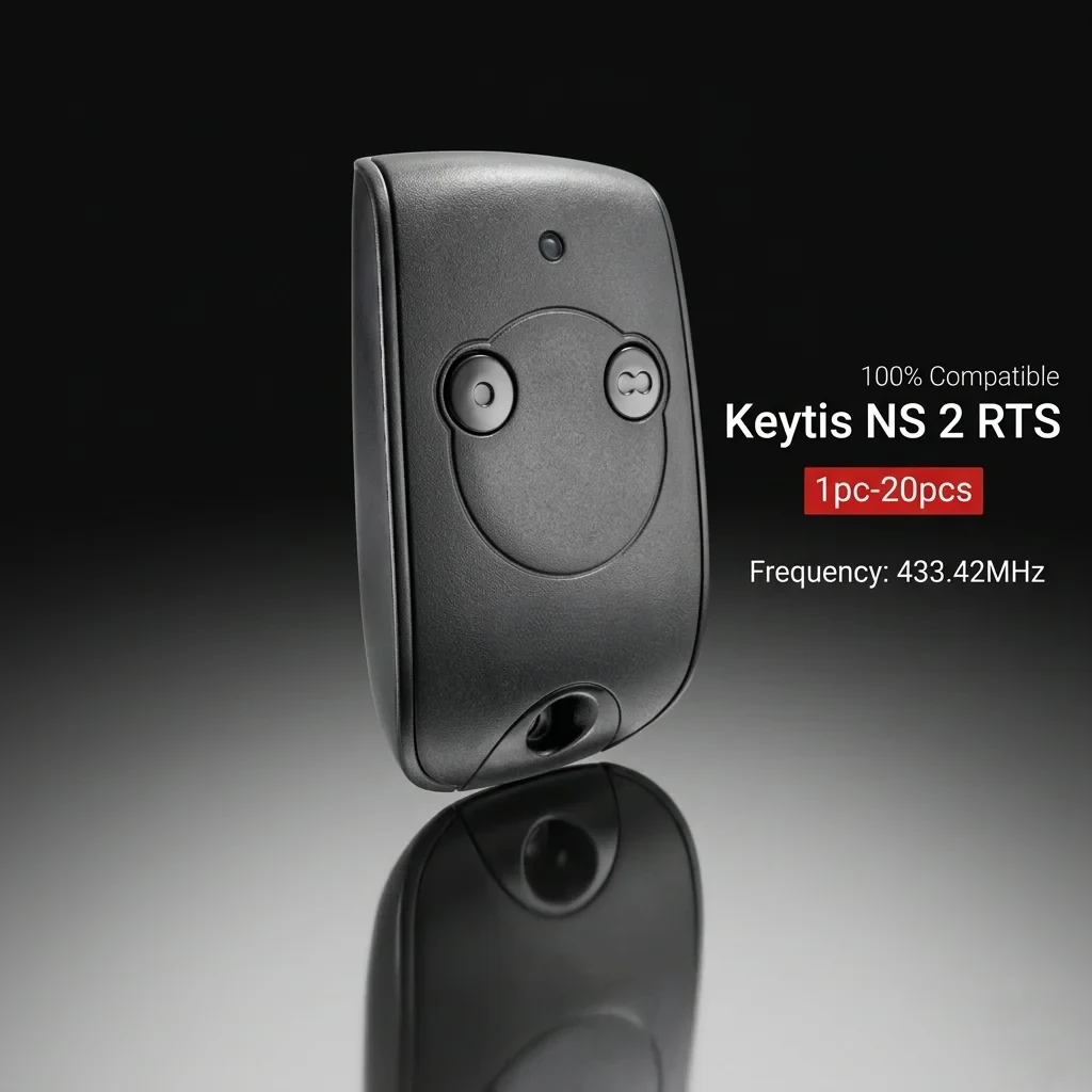 

1-20pcs Compatible with SOMFY Keytis NS 2 RTS, 2RTS, 4RTS, Keygo 4 RTS 1841026 Garage Door Remote Control 433.42MHz Rolling Code