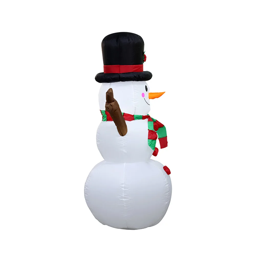 

New Christmas Inflatable Decor 1.6m LED Lighted Snowman Yard Ornament for Holiday Party