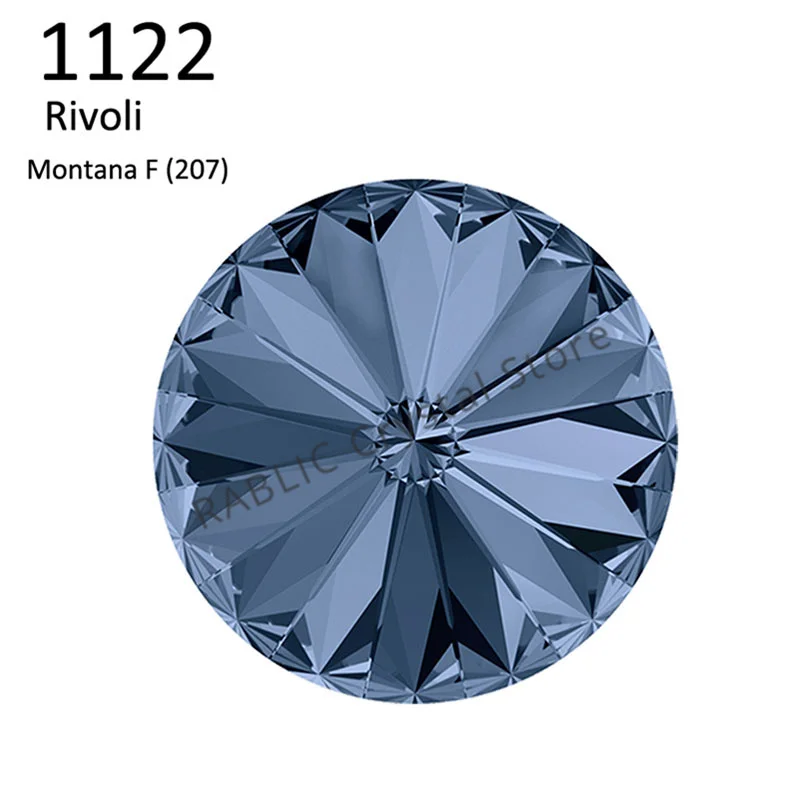 (1 Piece) Original from Austria 1122 Rivoli Round Stone (No Hole) Foiled Rhinestone for DIY Jewelry Making Nail Art Decoration